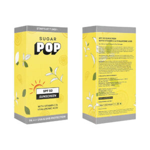 SUGAR POP SPF 50 Sunscreen with Vitamin C and Hyaluronic Acid