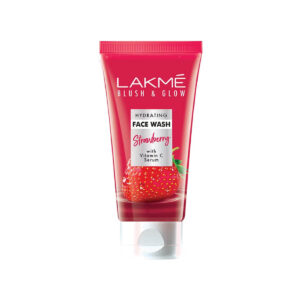 Lakme Blush & Glow Hydrating Strawberry Facewash, with Vitamin C Serum