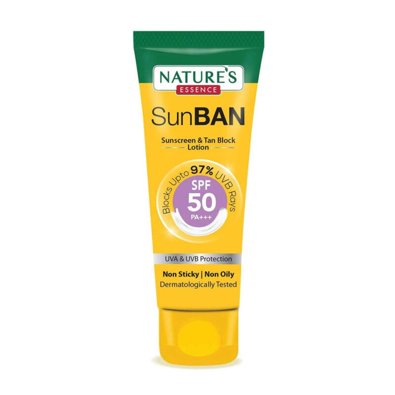 Nature's Essence SunBan SPF 50 PA+++ Sunscreen & Tan Block Lotion